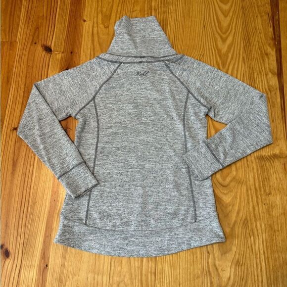 Kuhl LEA Heather Gray Ash Funnel Cowl Neck Pullover Sweater Women’s Size Small - Picture 13 of 14